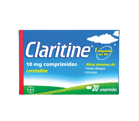 Imagem frontal Claritine® 10mg comprimidos