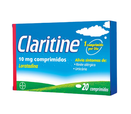 Imagem lateral Claritine® 10mg comprimidos